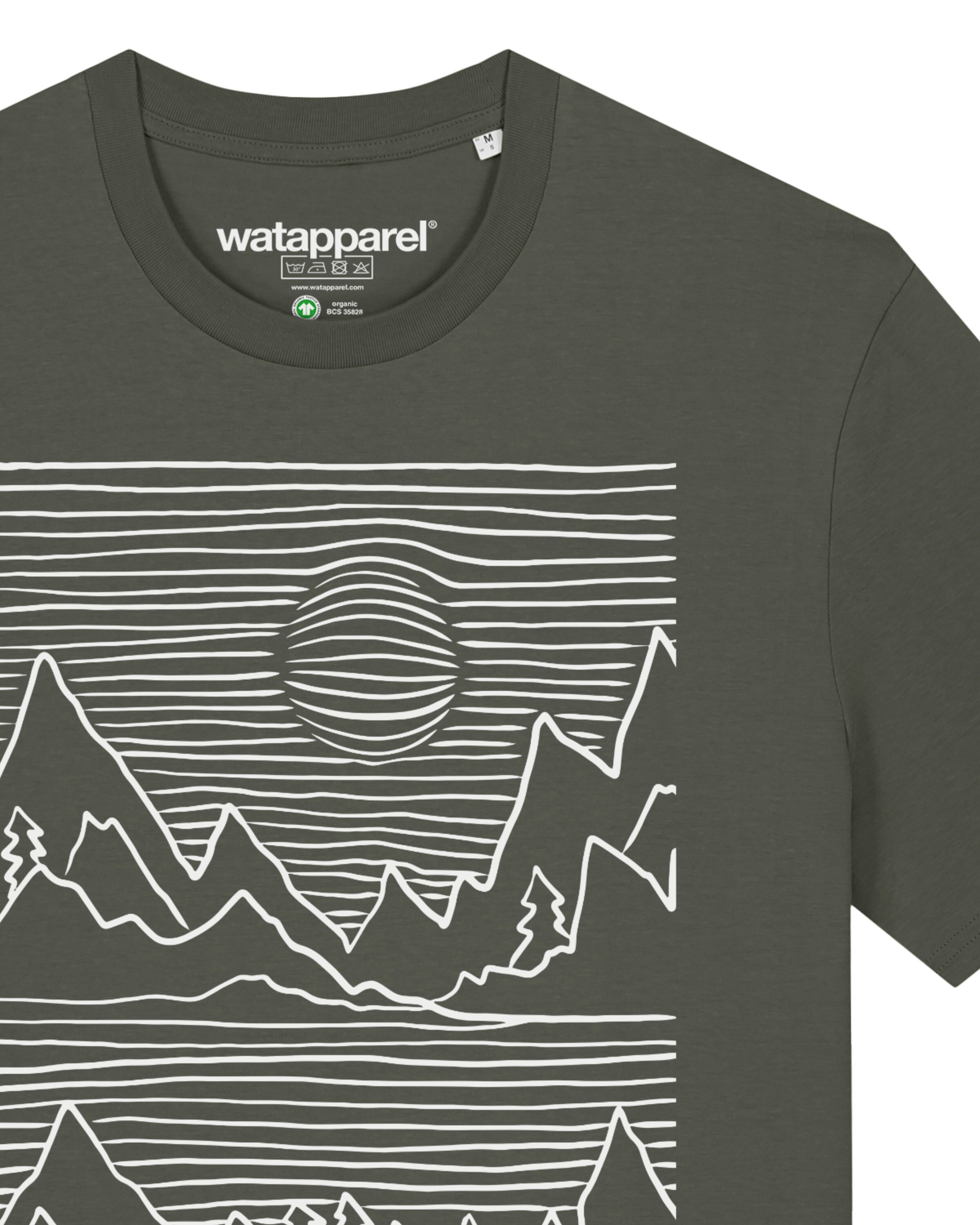 Watapparel Shirt 'Mountains' in Grün