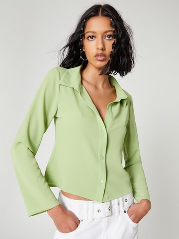 SHYX Blouse 'Guya' in Groen: voorkant