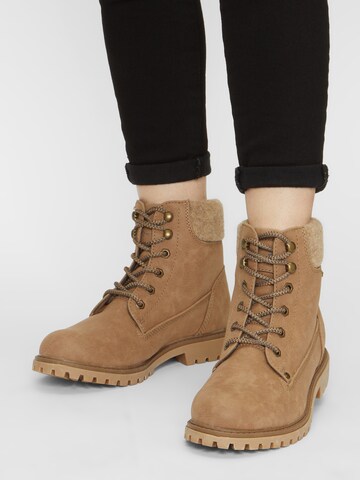 TOM TAILOR Stiefelette in Beige: Vorderseite