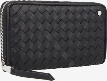 ABRO Portemonnaie 'Piuma' in Schwarz: Vorderseite