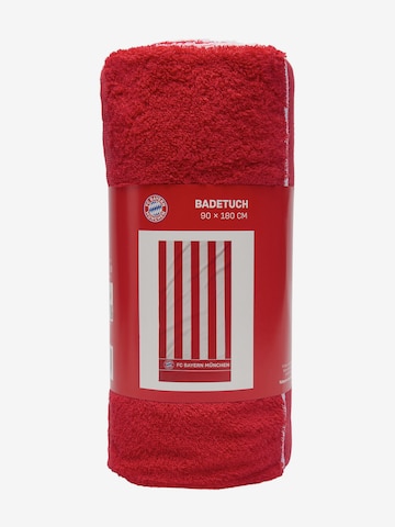 FC BAYERN MÜNCHEN Shower Towel 'FC Bayern München' in Red