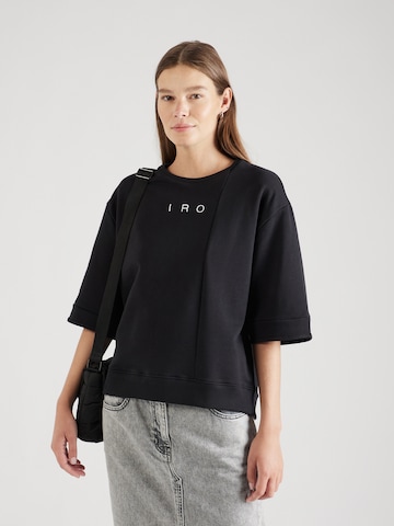 IRO - Sudadera en negro: frente