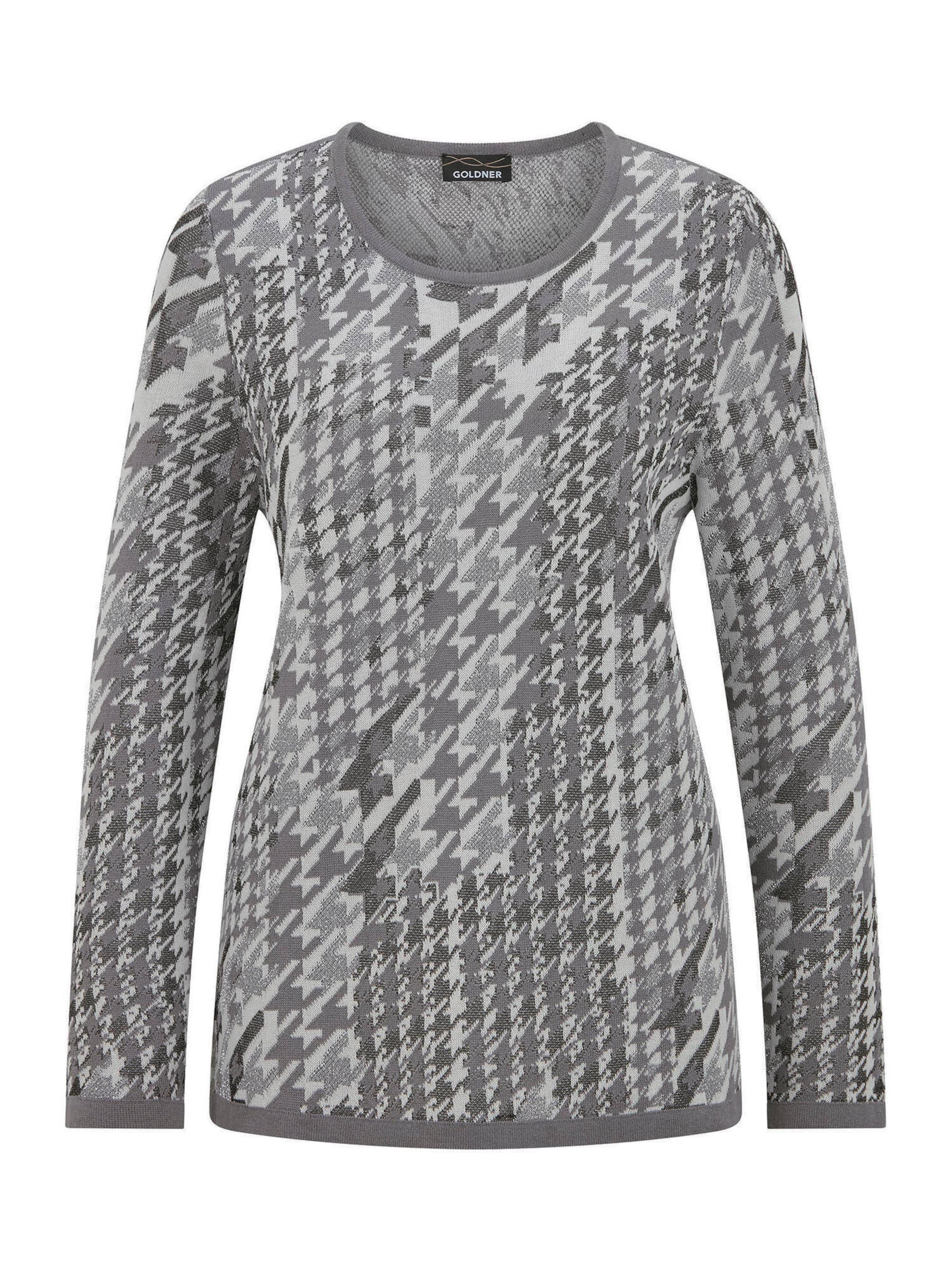 Goldner Pull-over en S en gris / anthracite / gris chiné, Vue avec produit