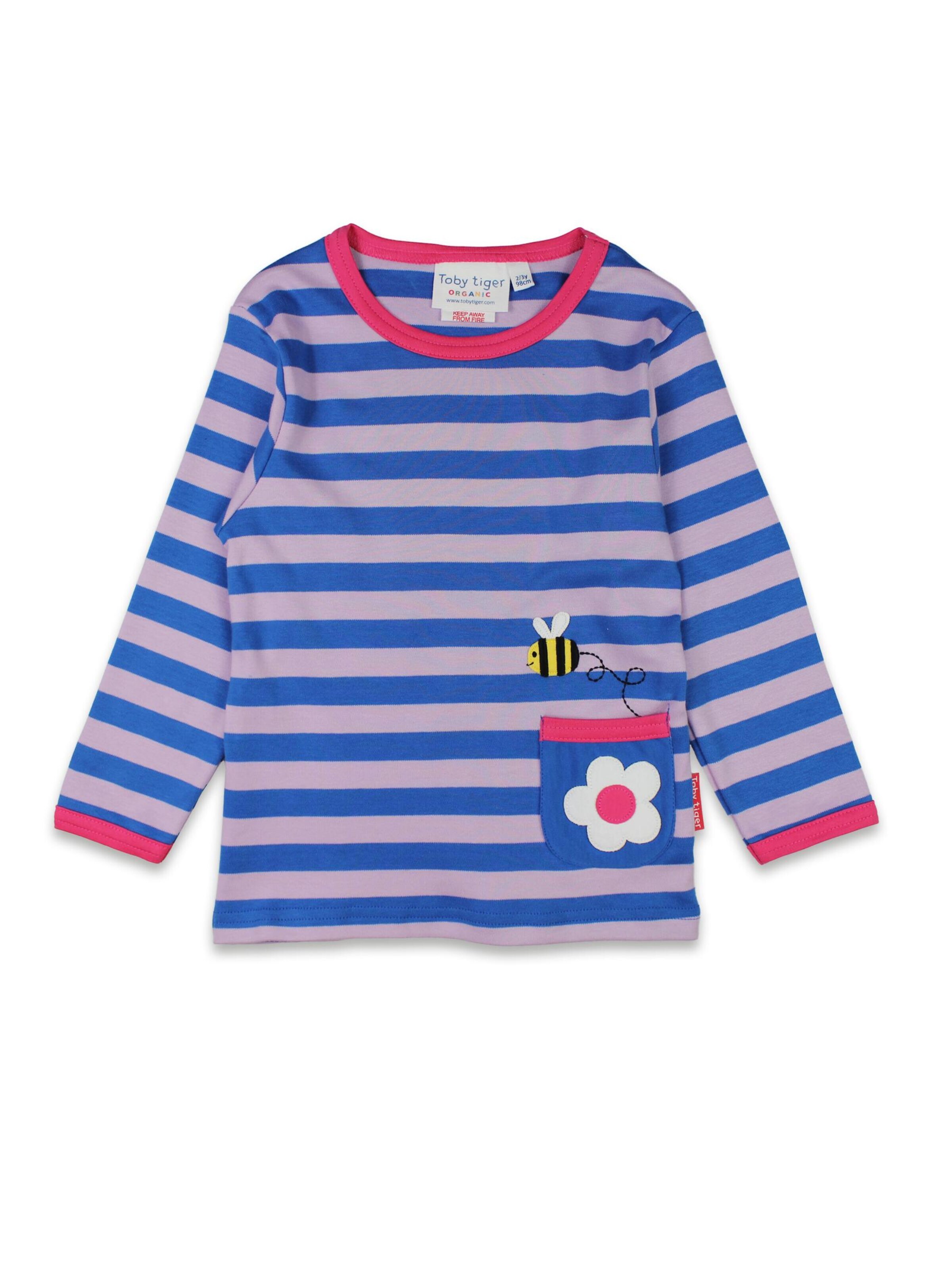 Toby Tiger Shirt 'Gänseblümchen' in Blue: front