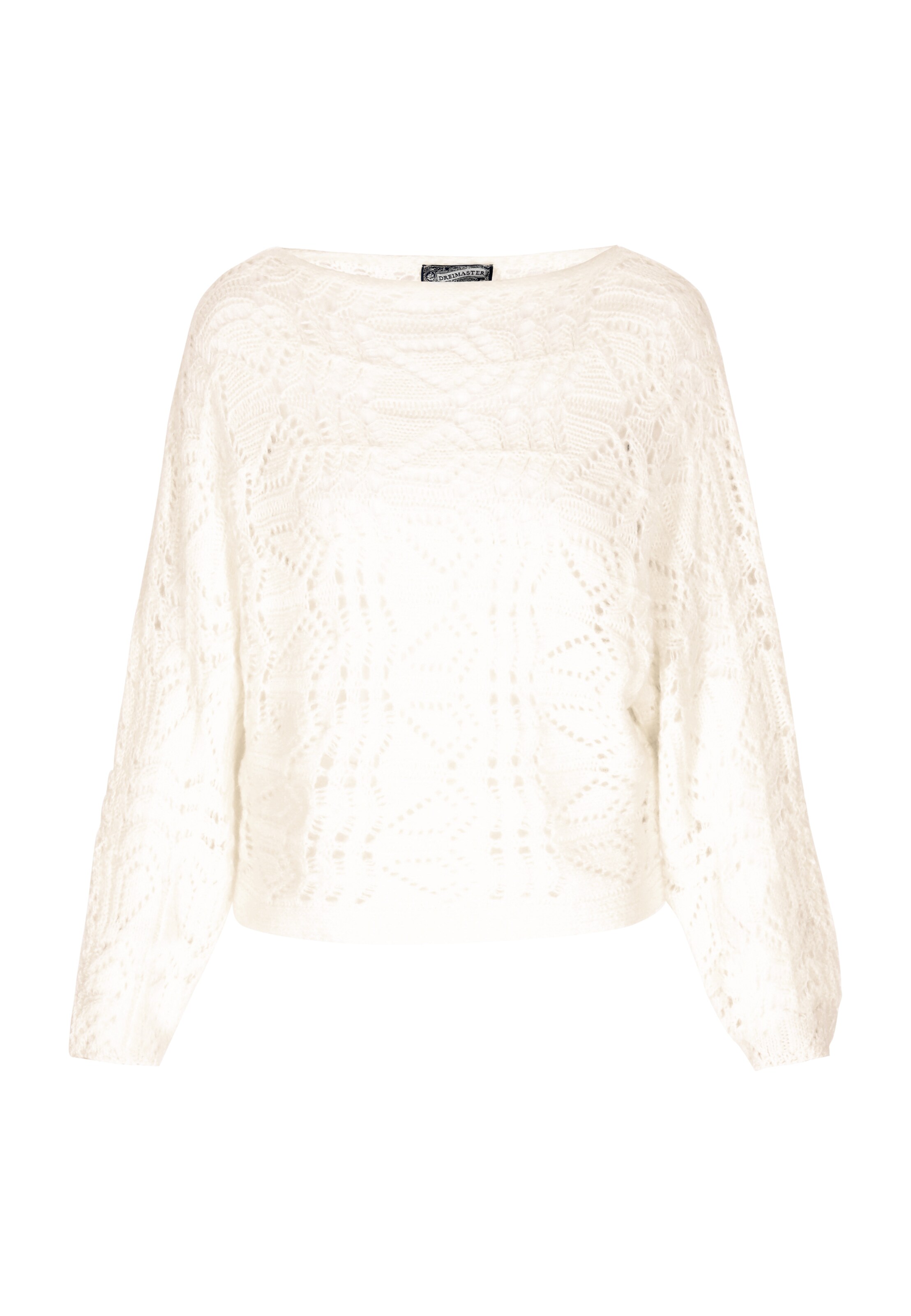 DreiMaster Vintage Pullover in Weiß: Vorderseite