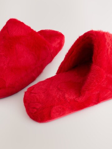 Next - Zapatillas de casa en rojo
