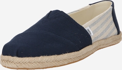 TOMS Espadrilles 'ALPARGATA ROPE' en beige / bleu marine, Vue avec produit