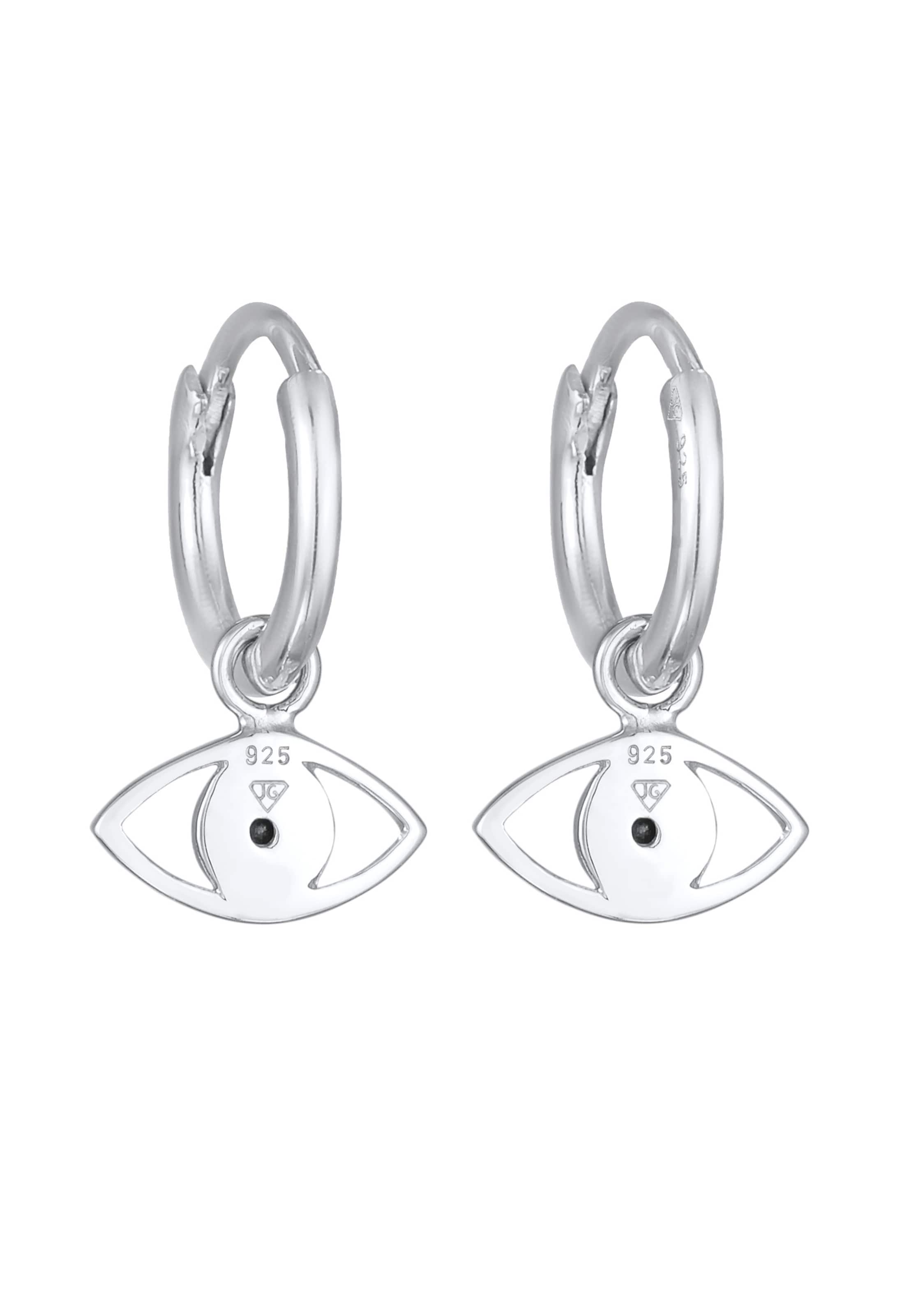 ELLI Earrings 'Evil Eye' in Silver