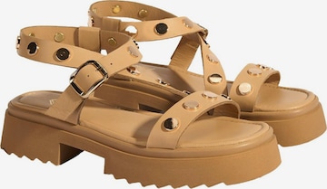 Desa Sandaal 'Sandalen' in Beige: voorkant