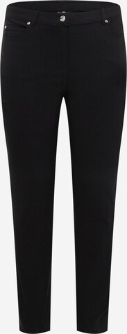 SAMOON Skinny Broek in Zwart: voorkant