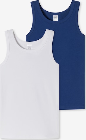 SCHIESSER Onderhemd ' 95/5 Organic Cotton ' in Blauw: voorkant