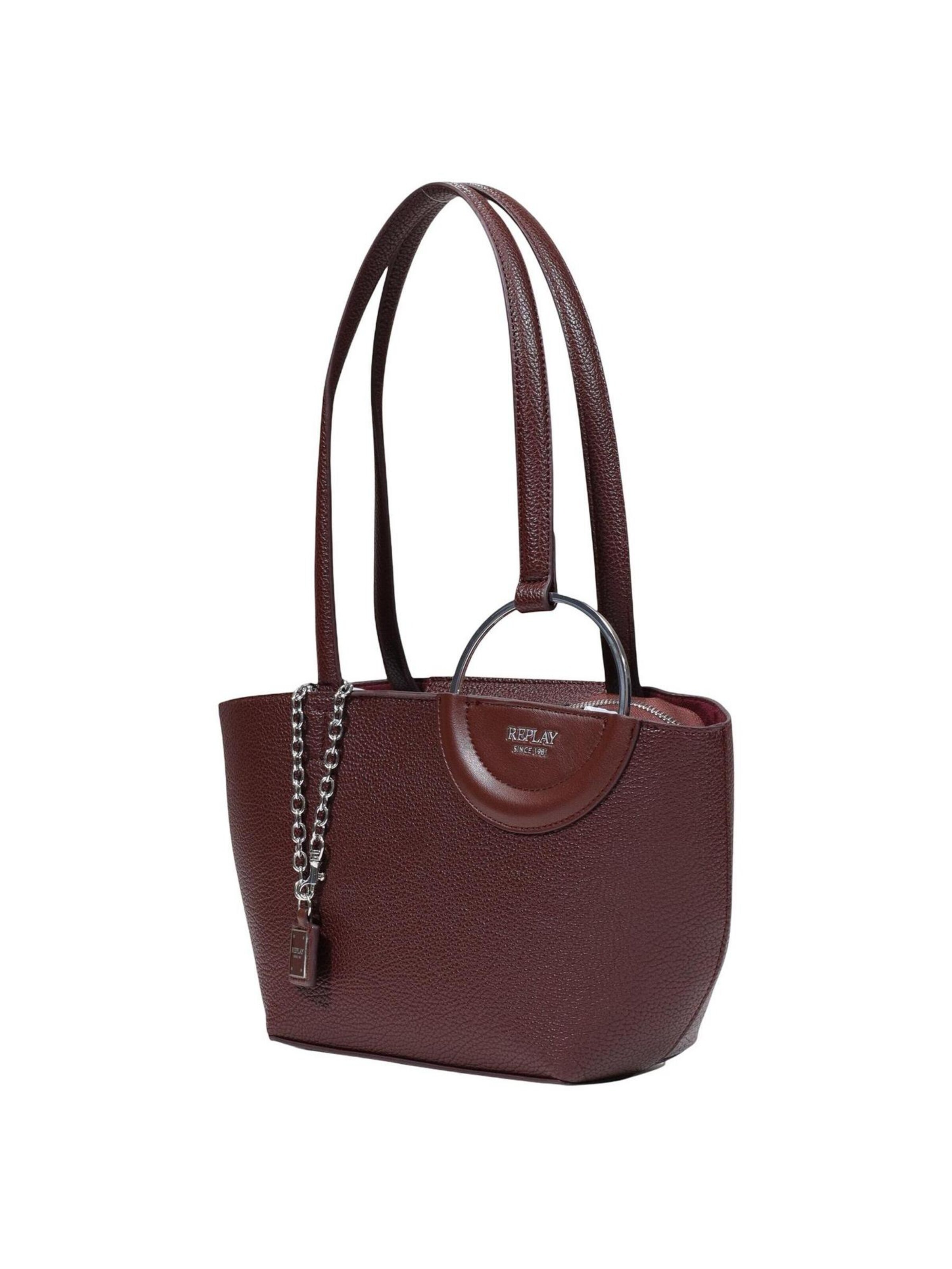 REPLAY - Bolso de hombro 'HAMMERED SYNTHETIC FW01C7.000.A7243S' en rojo