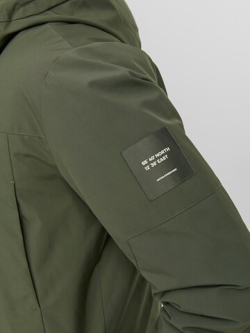JACK & JONES Winter Parka 'JJRob' in Green