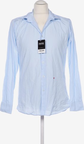 MOSCHINO Button Up Shirt in M in Blue: front