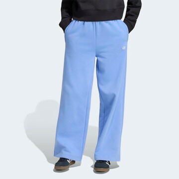 ADIDAS ORIGINALS Wide leg Pants in Blue: front