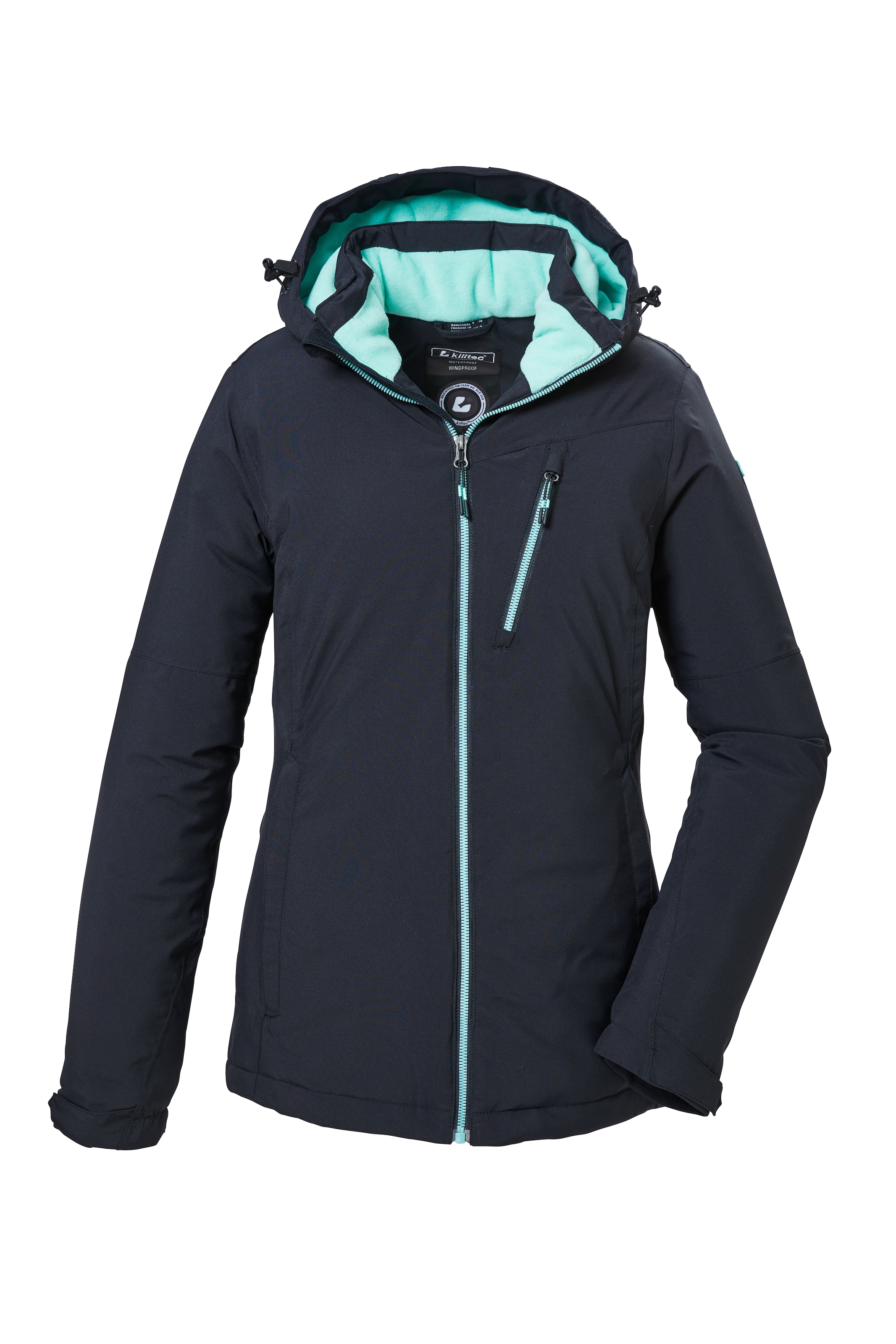 KILLTEC Outdoorjacke in Schwarz: Vorderseite