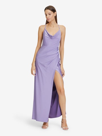 Robe de soirée Vera Mont en violet : devant