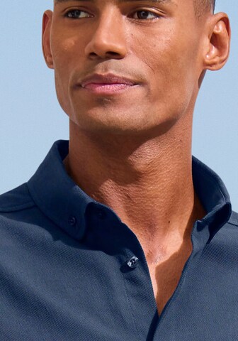 H.I.S Regular fit Button Up Shirt in Blue