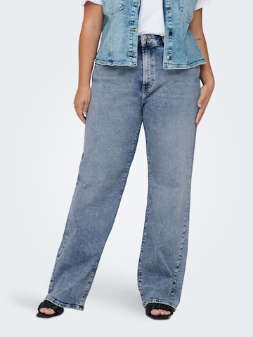 ONLY Carmakoma Regular Jeans in Blauw