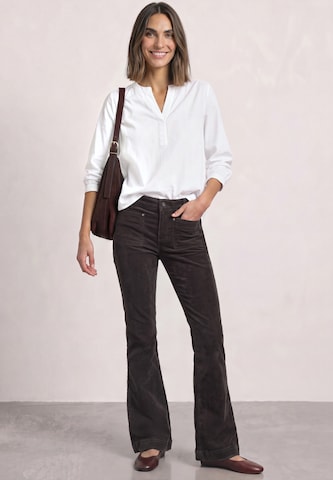 STREET ONE Bootcut Kalhoty 'Blaire' – hnědá: přední strana
