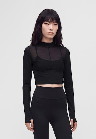 EA7 Emporio Armani T-shirt i svart: framsida