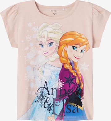 NAME IT T-shirt 'MYSA FROZEN' i rosa: framsida