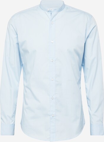 Coupe slim Chemise 'Joe' JACK & JONES en bleu : devant