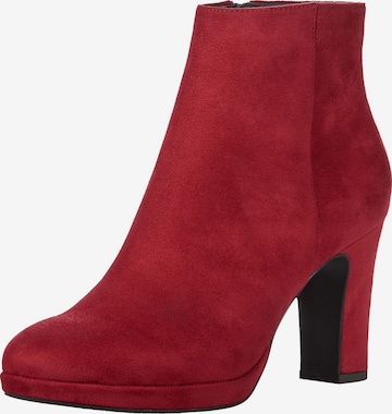 Stivaletto di Tamaris in rosso: frontale