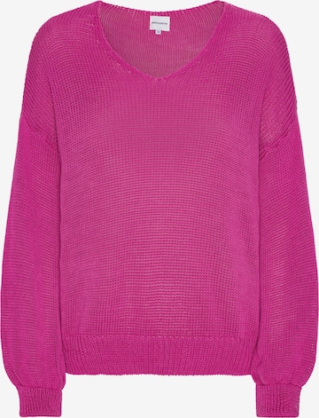 americandreams Oversizepullover 'Milana Cotton' in Pink: Vorderseite