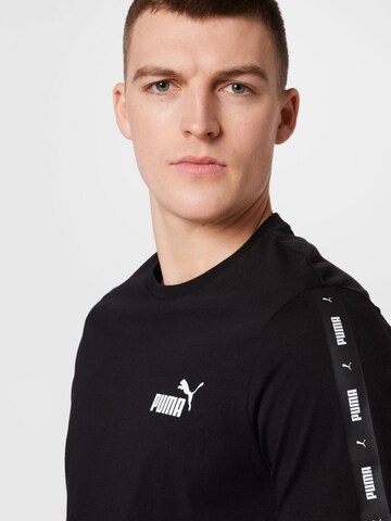 PUMA Shirt 'Essentials+' in Zwart