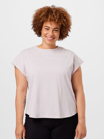 T-shirt 'Lotio' PIECES Curve en violet : devant