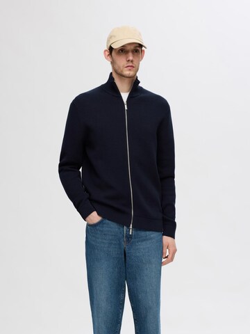 SELECTED HOMME Вязаная кофта 'SLHDane' в Синий