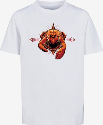 ABSOLUTE CULT Shirt 'Aquaman - Brine King' in White: front