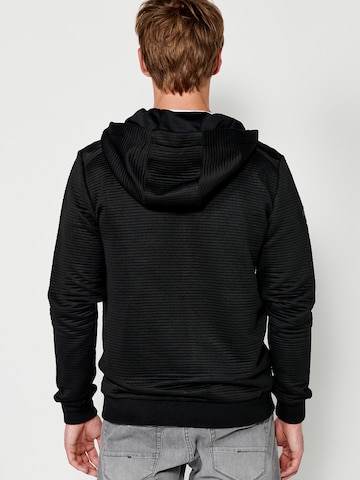 KOROSHI Sweatjacke in Schwarz