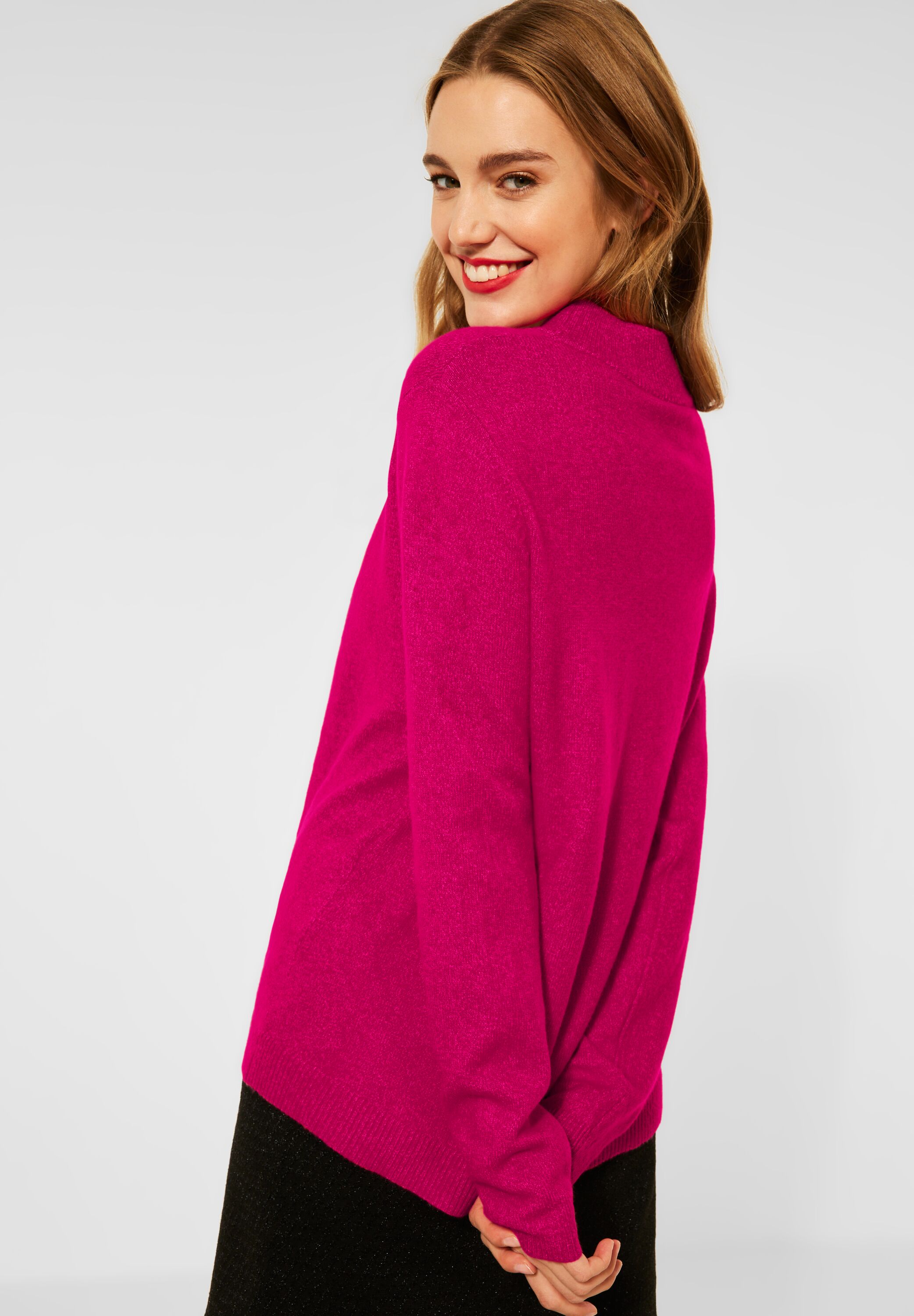 Taglie comode Donna STREET ONE Pullover in Rosa 