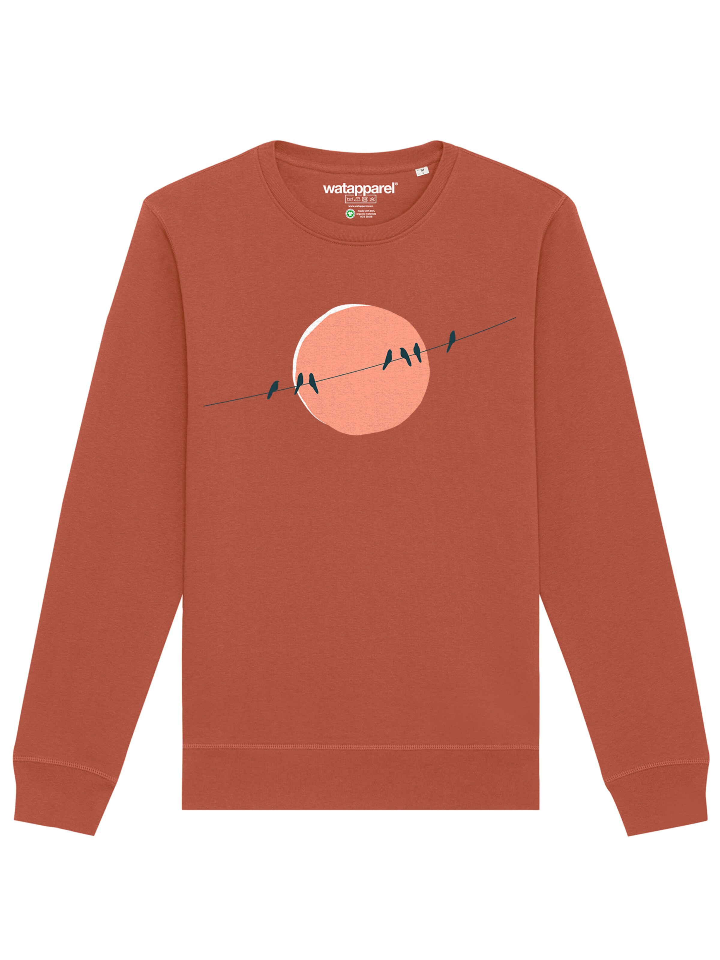 Watapparel Sweatshirt 'Countryside 01' in Bruin: voorkant
