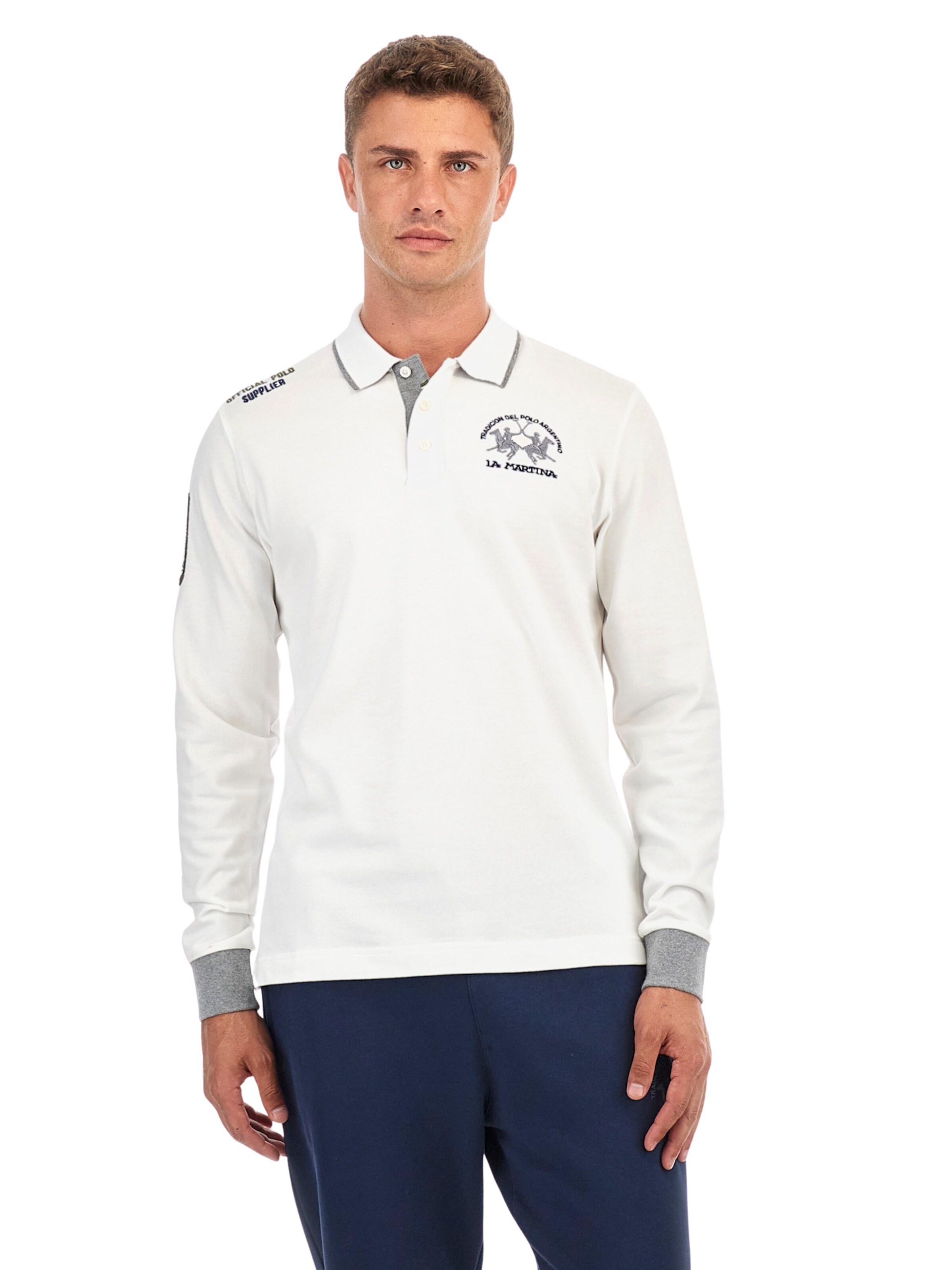 Maglietta di La Martina in bianco: frontale