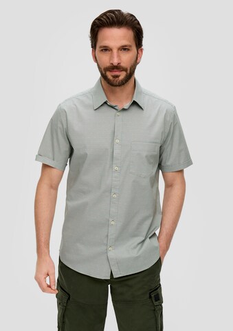 s.Oliver Regular fit Button Up Shirt in Green: front