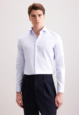 Coupe slim Chemise business SEIDENSTICKER en bleu : devant