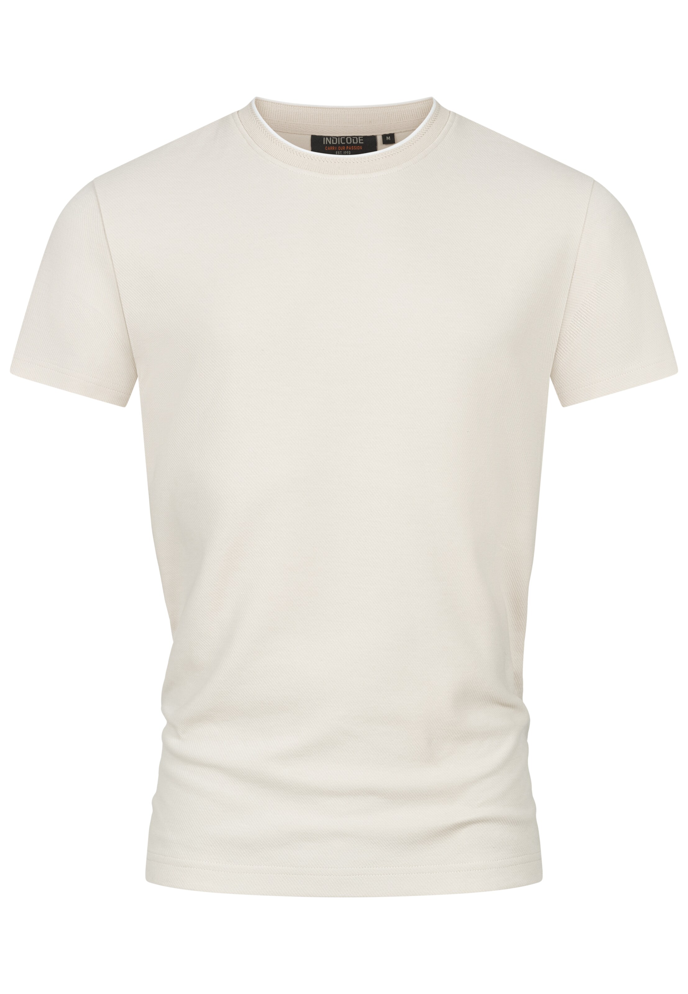 INDICODE JEANS Shirt 'Sandt' in Beige: front