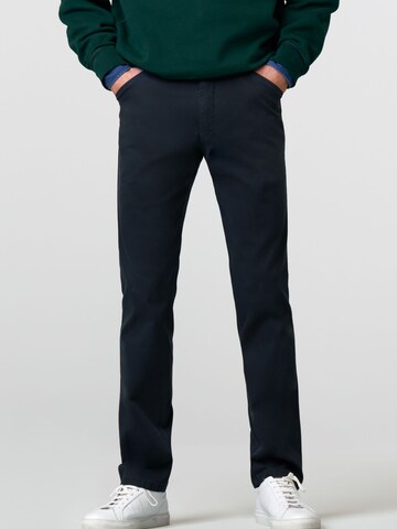 MEYER Regular Chino 'Chicago' in Blauw: voorkant