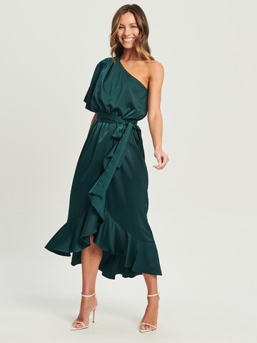 Tussah Dress 'ELICIA' in Green