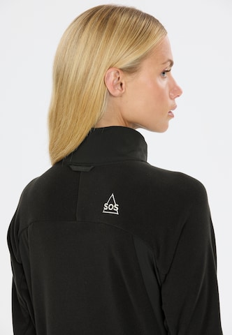 SOS Functionele fleece jas 'Bromo' in Zwart