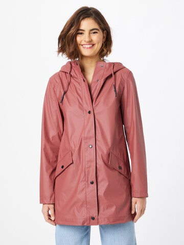 ONLY Between-seasons coat 'ELISA' in Red: front