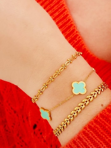 Cala Rose Armband 'SUMMER CLOVER' in Groen