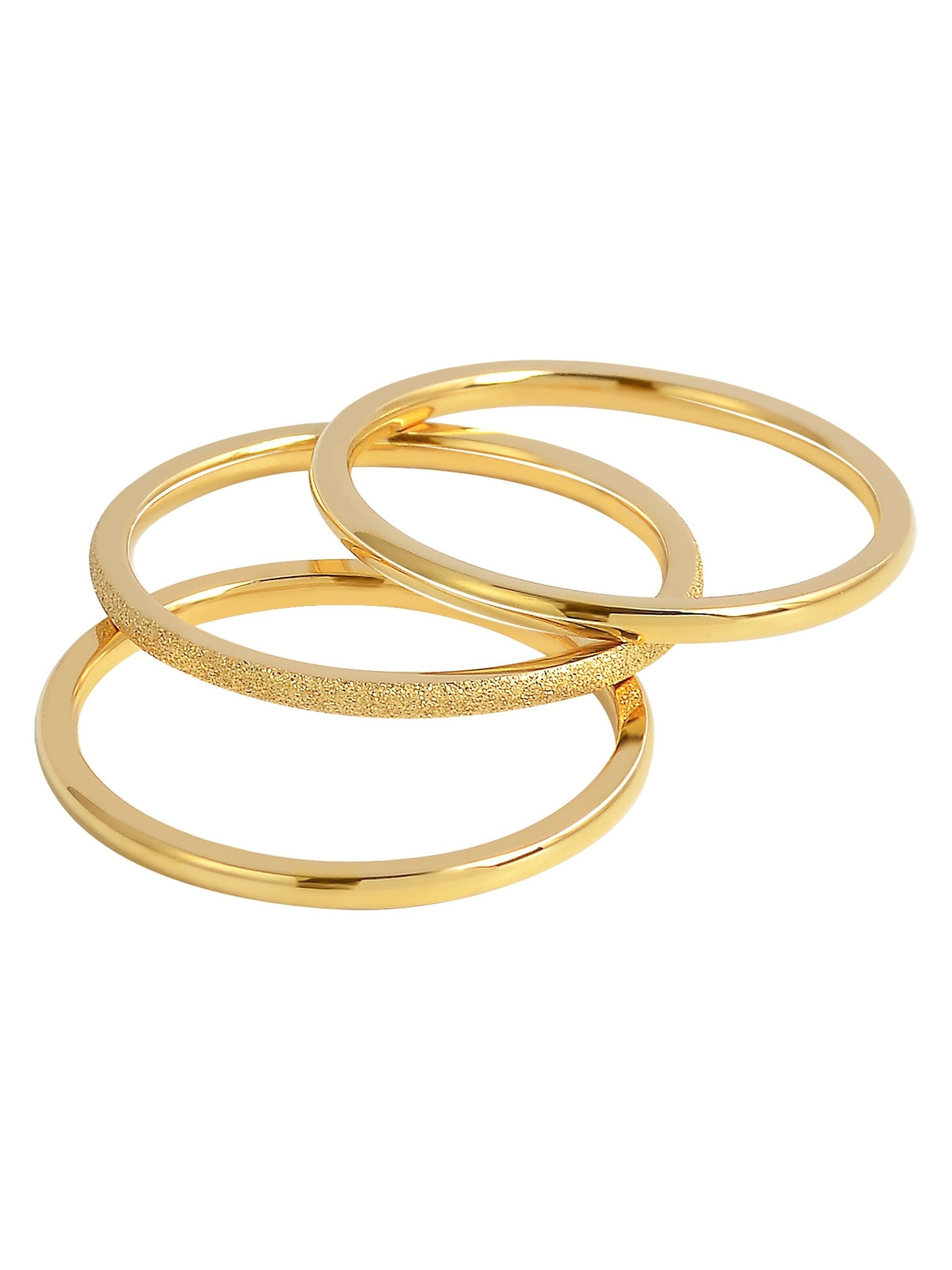 Akzent Ring 'Juliane, goldfarbig, langlebig' in Gold: front