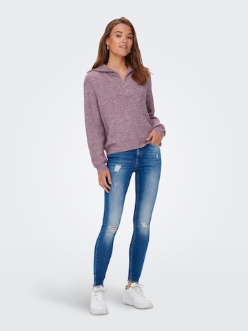 ONLY Pullover 'Baker' in Lila