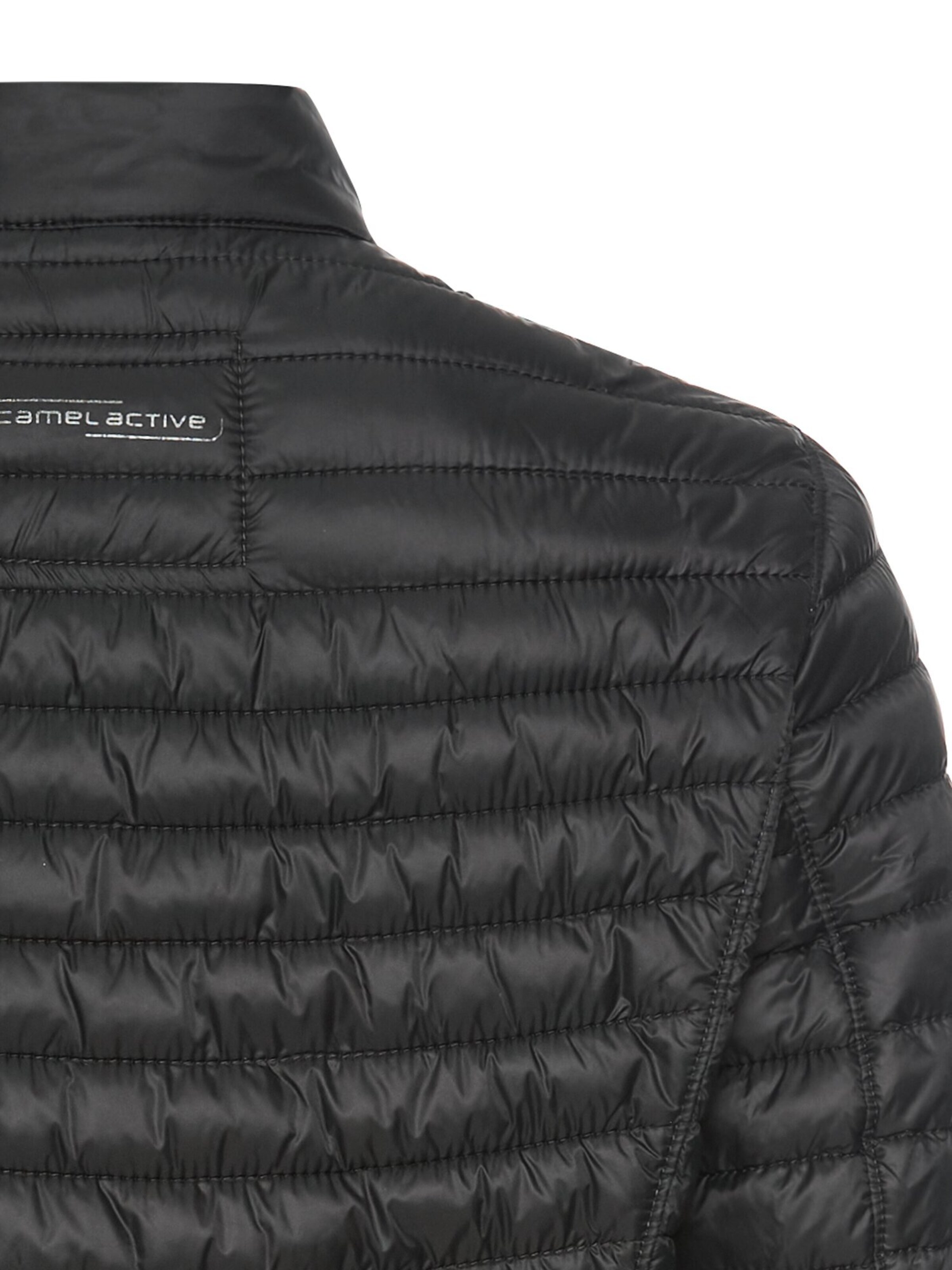 CAMEL ACTIVE Leichte Steppjacke aus recyceltem Polyamid in Schwarz