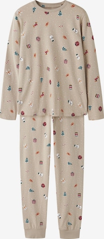 NAME IT Pajamas 'NKNVismas' in Beige: front