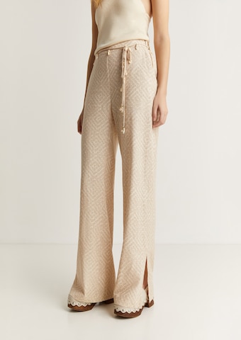 Wide leg Pantaloni 'Trim ' di Scalpers in beige